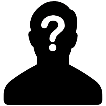 Silhueta com interrogação